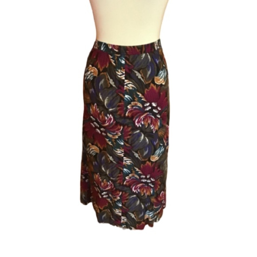 VTG 90s floral midi skirt